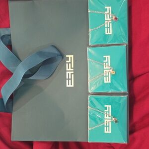 Effy Stones Necklaces Jewelry Gift Set (Effy Gift Bag) Yellow, Red, Green Stones